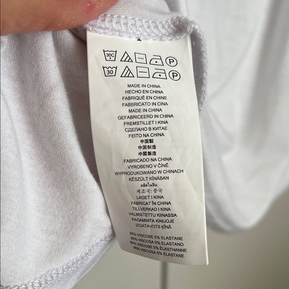 MICHAEL Michael Kors NWOT White Lace-Up Long Sleeve Top Gold Accent, Size M - Picture 6 of 7